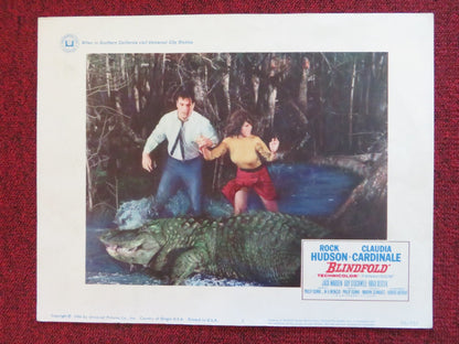 BLINDFOLD US LOBBY CARD FULL SET ROCK HUDSON CLAUDIA CARDINALE 1966 Rendezvous Cinema Movie posters