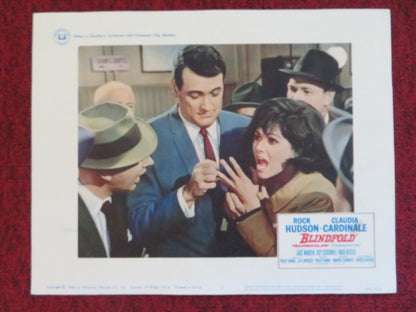 BLINDFOLD US LOBBY CARD FULL SET ROCK HUDSON CLAUDIA CARDINALE 1966 Rendezvous Cinema Movie posters