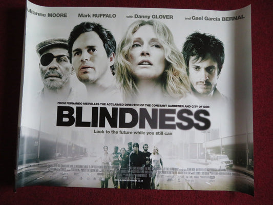 BLINDNESS UK QUAD (30"x 40") ROLLED POSTER DANNY GLOVER JULIANNE MOORE 2008 Rendezvous Cinema Movie posters