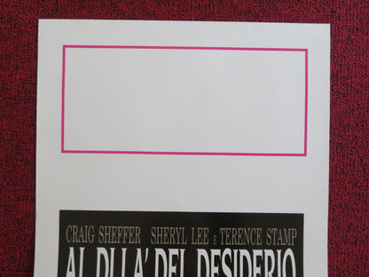 BLISS ITALIAN LOCANDINA POSTER CRAIG SHEFFER SHERYL LEE TERENCE STAMP 1997 Rendezvous Cinema Movie posters