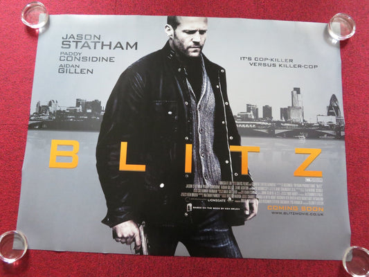BLITZ UK QUAD (30"x 40") ROLLED POSTER JASON STATHAM PADDY CONSIDINE 2011 Rendezvous Cinema Movie posters