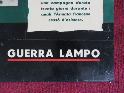 BLITZKRIEG ITALIAN FOGLIO POSTER WOLF ACKVA JAMES BYRNES 1962 Rendezvous Cinema Movie posters