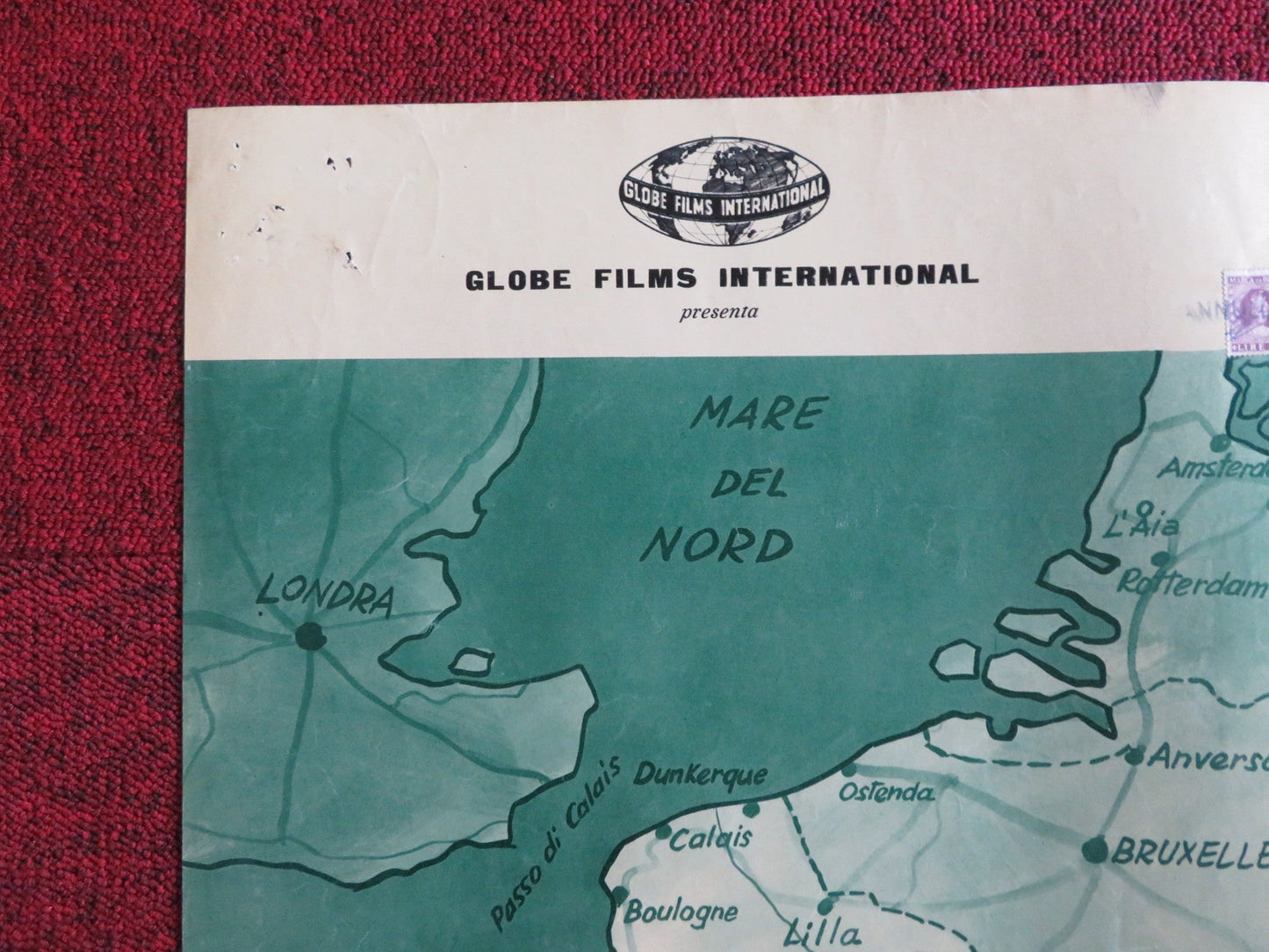 BLITZKRIEG ITALIAN FOGLIO POSTER WOLF ACKVA JAMES BYRNES 1962 Rendezvous Cinema Movie posters