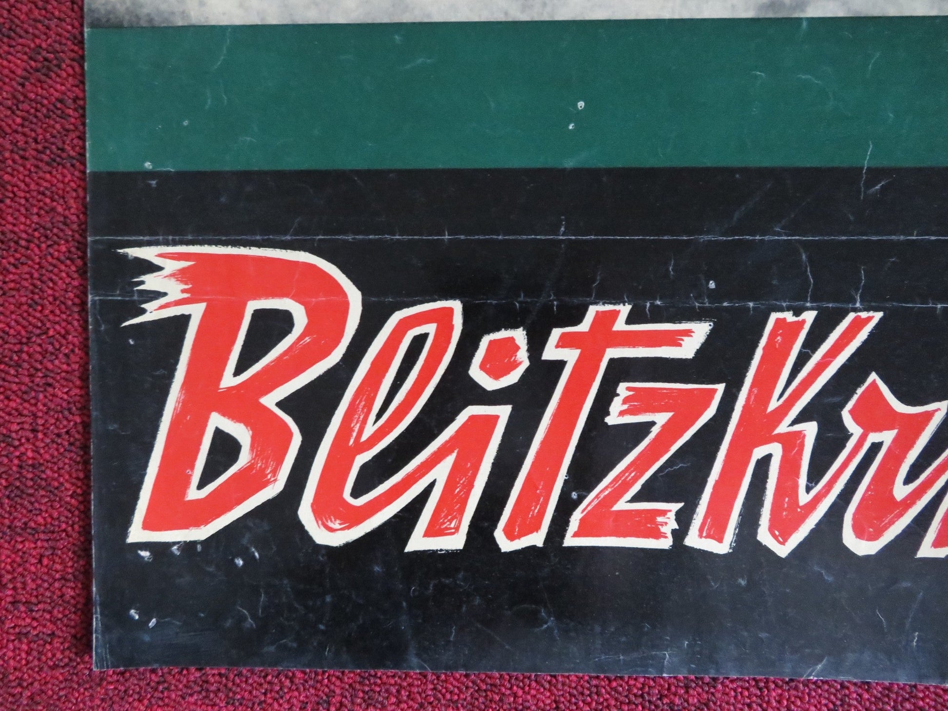 BLITZKRIEG ITALIAN FOGLIO POSTER WOLF ACKVA JAMES BYRNES 1962 Rendezvous Cinema Movie posters
