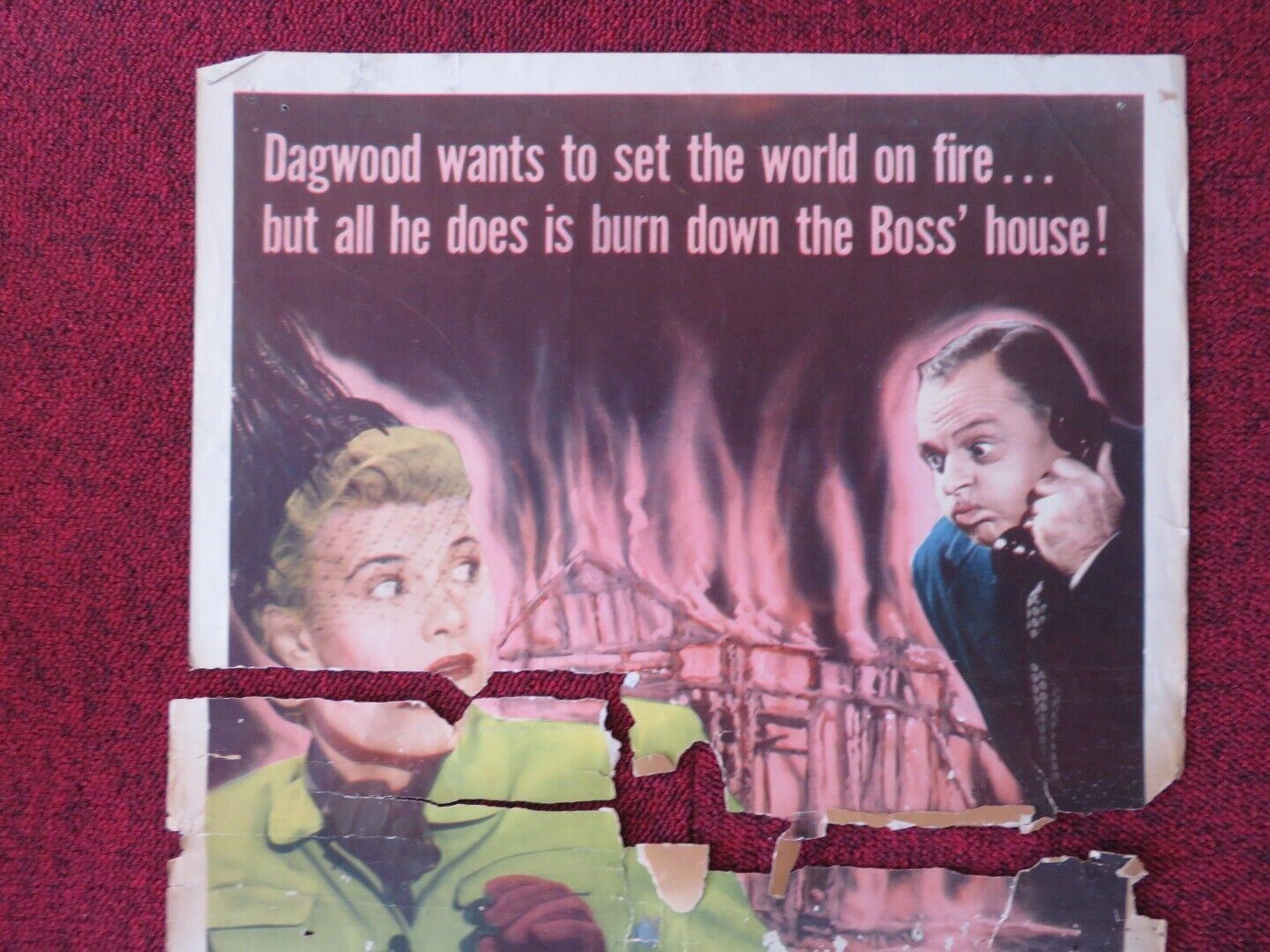 BLODIES BIG DEAL US INSERT (14"x 36") POSTER PENNY SINGLETON ARTHUR LAKE 1949 Movie posters