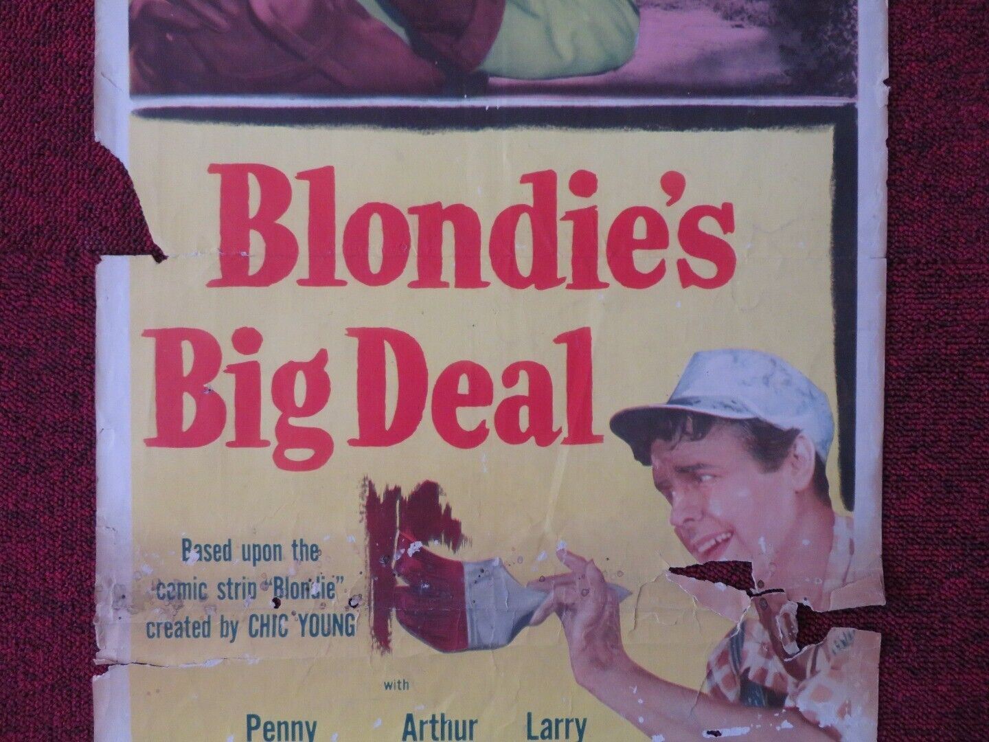 BLODIES BIG DEAL US INSERT (14"x 36") POSTER PENNY SINGLETON ARTHUR LAKE 1949 Movie posters