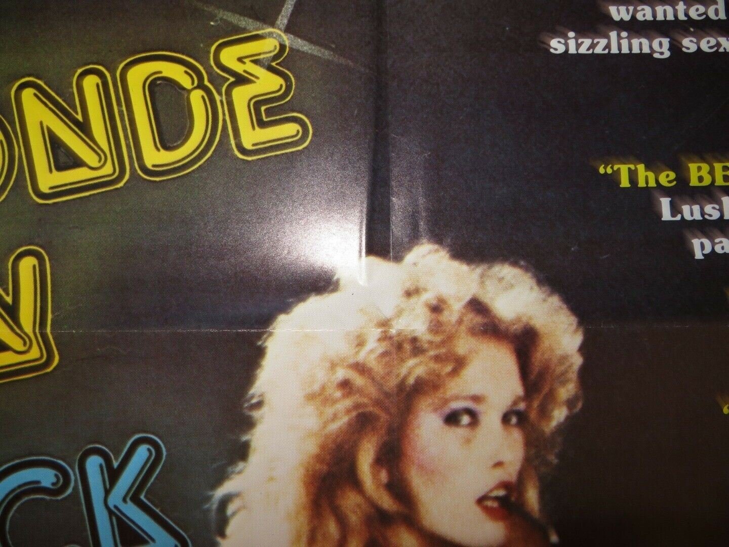 BLONDE IN BLACK SILK ADULT FOLDED US ONE SHEET POSTER S MERLE MICHAELS 1979 - Rendezvous Cinema