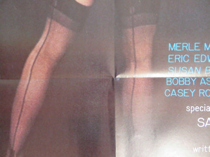 BLONDE IN BLACK SILK ADULT FOLDED US ONE SHEET POSTER S MERLE MICHAELS 1979 - Rendezvous Cinema