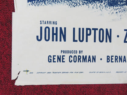 BLOOD AND STEEL FOLDED US ONE SHEET POSTER JOHN LUPTON ZIVA RODANN 1959 Rendezvous Cinema Movie posters