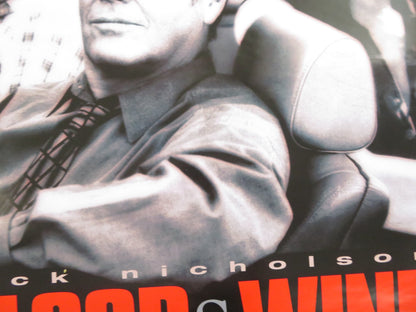 BLOOD AND WINE US VHS ONE SHEET ROLLED POSTER JACK NICHOLSON STEPHEN DORFF 1996 Rendezvous Cinema Movie posters