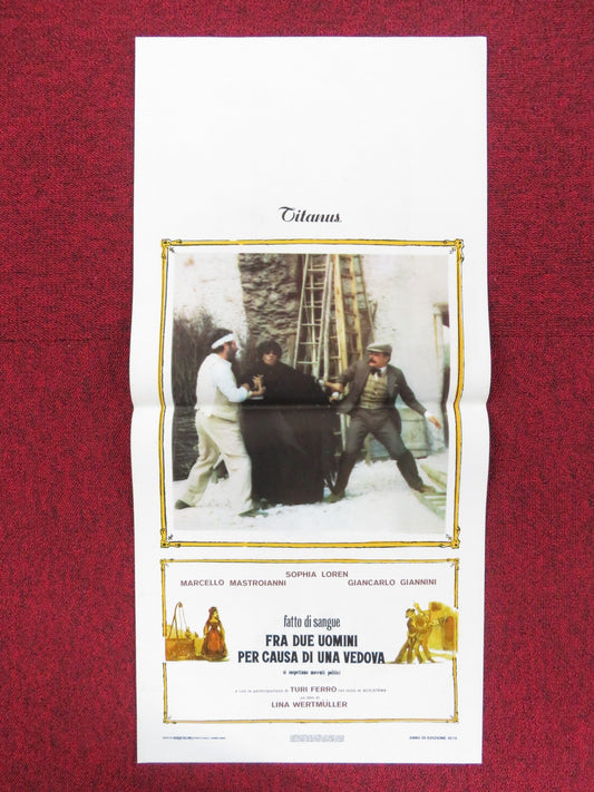 BLOOD FEUD ITALIAN LOCANDINA POSTER SOPHIA LOREN MARCELLO MASTROIANNI 1978 Rendezvous Cinema Movie posters