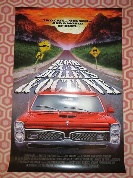 BLOOD GUTS BULLETS & OCTANE US ONE SHEET ROLLED POSTER DAN LEIS KEN RUDULPH 1998 Movie posters