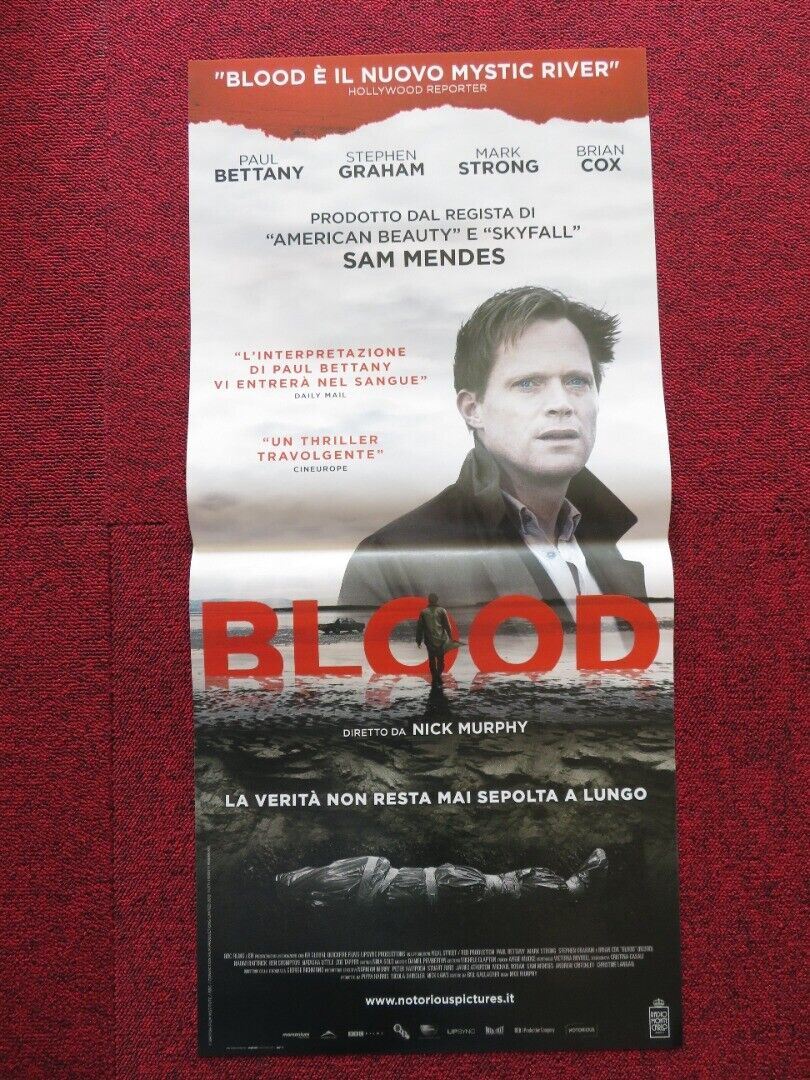 BLOOD ITALIAN LOCANDINA (27"x12.5") POSTER PAUL BETTANY STEPHEN GRAHAM 2012 - Rendezvous Cinema