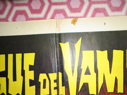 BLOOD OF VAMPIRE / II SANGUE ITALIAN 2 FOGLIO POSTER DONALD WOLFIT R1962 Movie posters