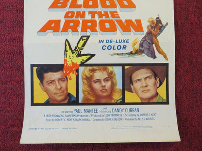 BLOOD ON THE ARROW US INSERT (14"x 36") POSTER DALE ROBERTSON MARTHA HYER 1964 - Rendezvous Cinema