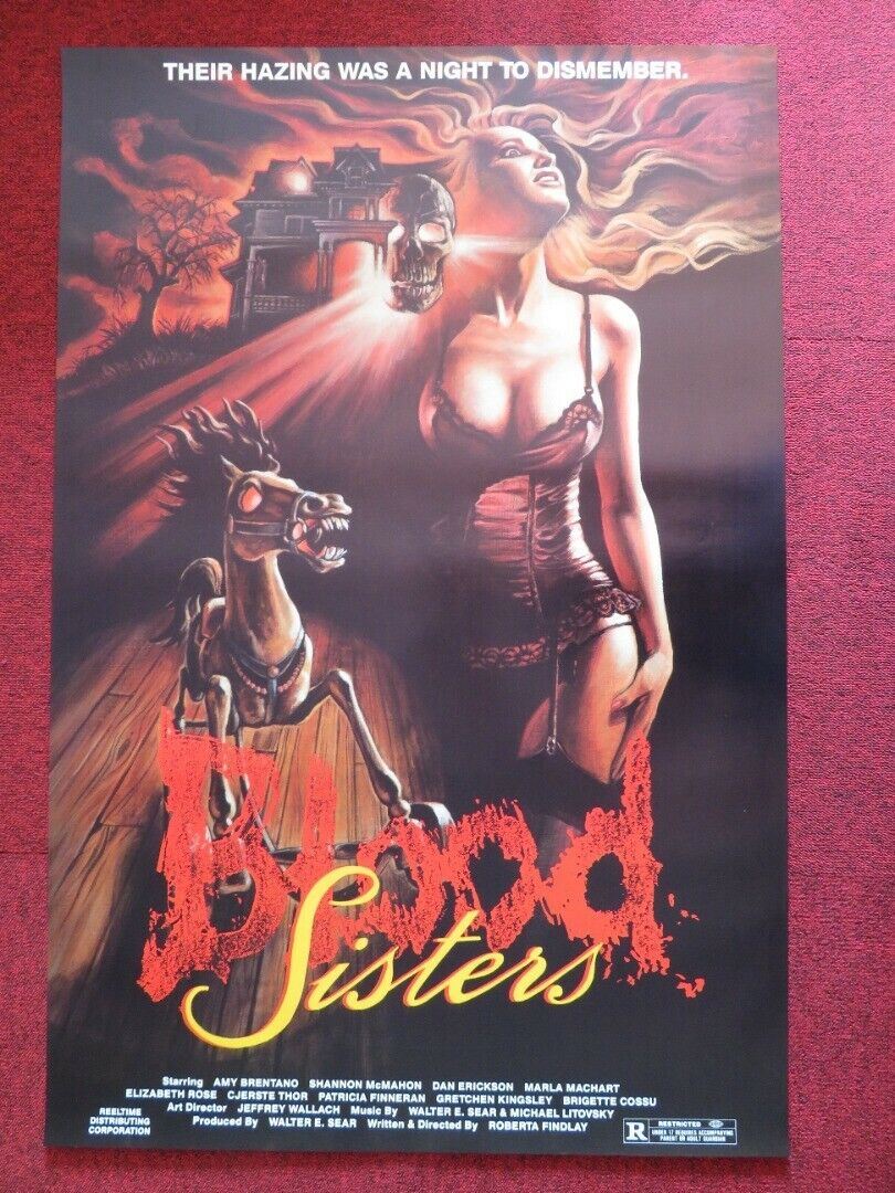 BLOOD SISTERS US ONE SHEET ROLLED POSTER ROBERTA FINDLAY AMY BRENTANO 1987 - Rendezvous Cinema