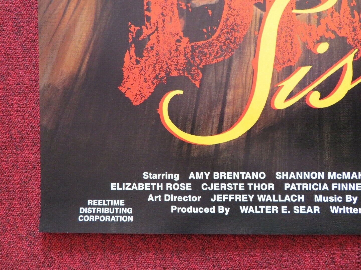 BLOOD SISTERS US ONE SHEET ROLLED POSTER ROBERTA FINDLAY AMY BRENTANO 1987 - Rendezvous Cinema