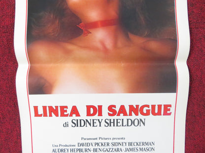 BLOODLINE ITALIAN LOCANDINA POSTER AUDREY HEPBURN BEN GAZZARA 1979 Rendezvous Cinema Movie posters