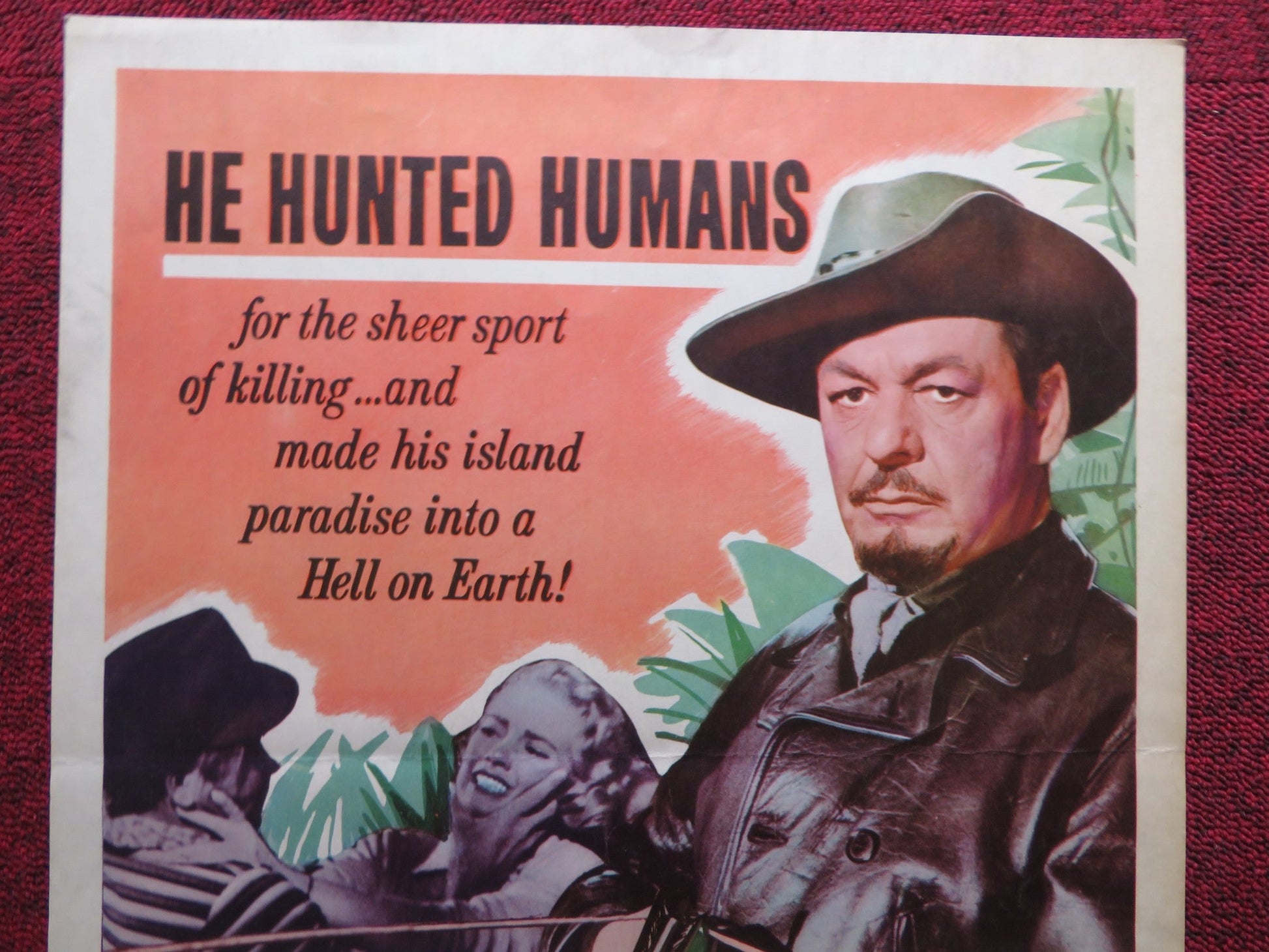 BLOODLUST! US INSERT (14"x 36") POSTER WILTON GRAFF LYLYAN CHAUVIN 1961 Rendezvous Cinema Movie posters