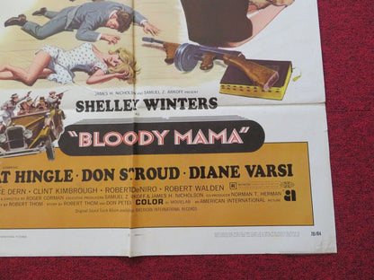 BLOODY MAMA FOLDED US ONE SHEET POSTER PAT HINGLE DON STROUD 1970 Movie posters