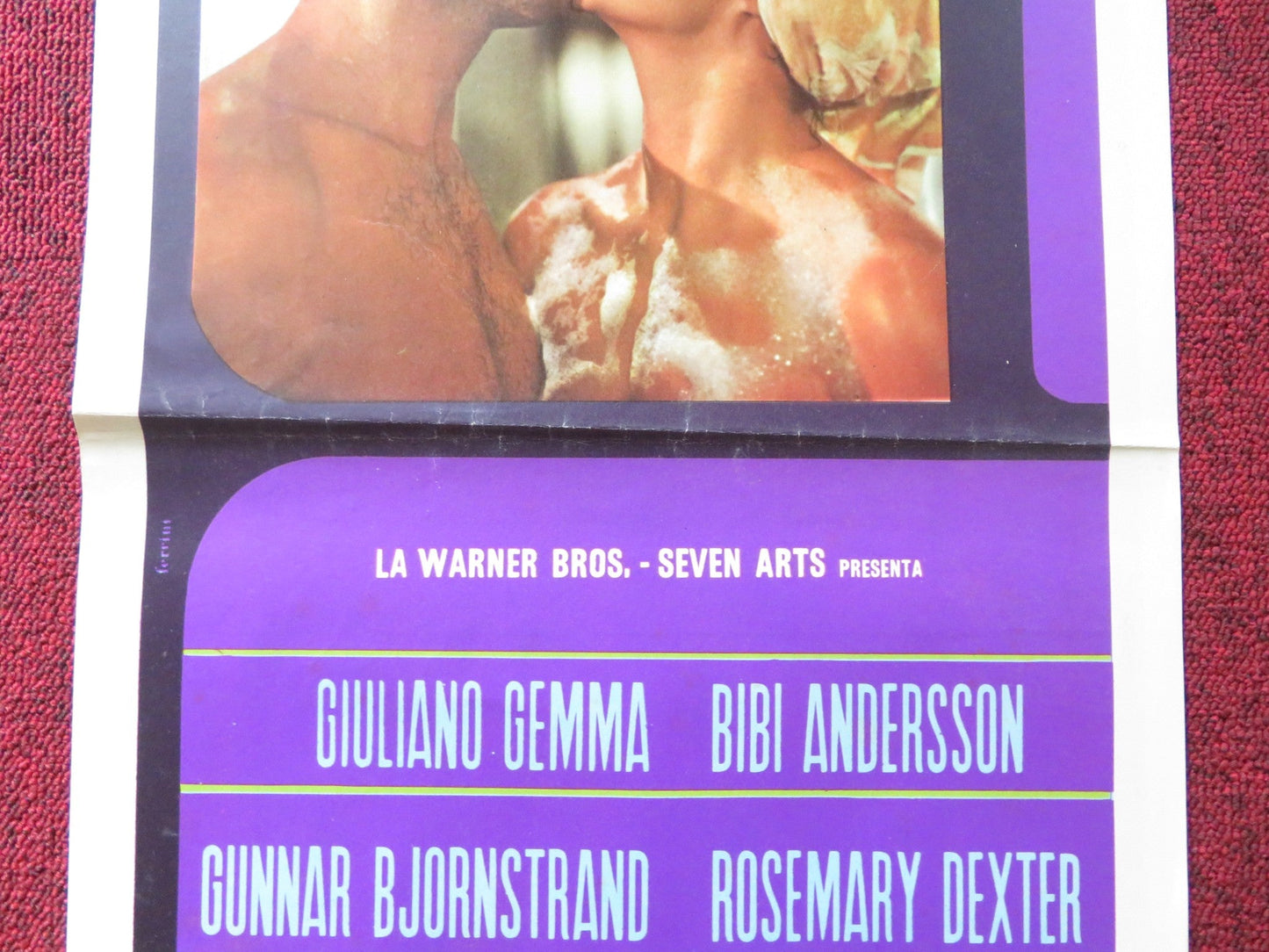 BLOW HOT BLOW COLD - A ITALIAN LOCANDINA POSTER GIULIANO GEMMA B. ANDERSSON 1969 Rendezvous Cinema Movie posters