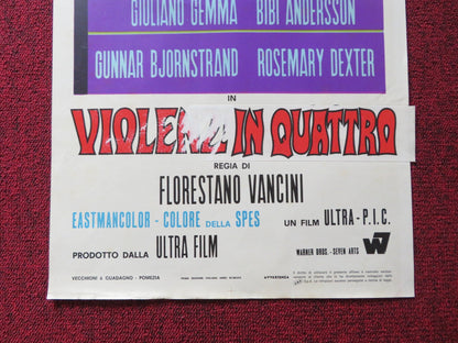 BLOW HOT BLOW COLD - A ITALIAN LOCANDINA POSTER GIULIANO GEMMA B. ANDERSSON 1969 Rendezvous Cinema Movie posters