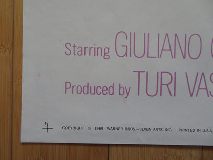 BLOW HOT, BLOW COLD US 3 SHEET POSTER GUILIANO GEMMA BIBI ANDERSSON 1969 Rendezvous Cinema Movie posters