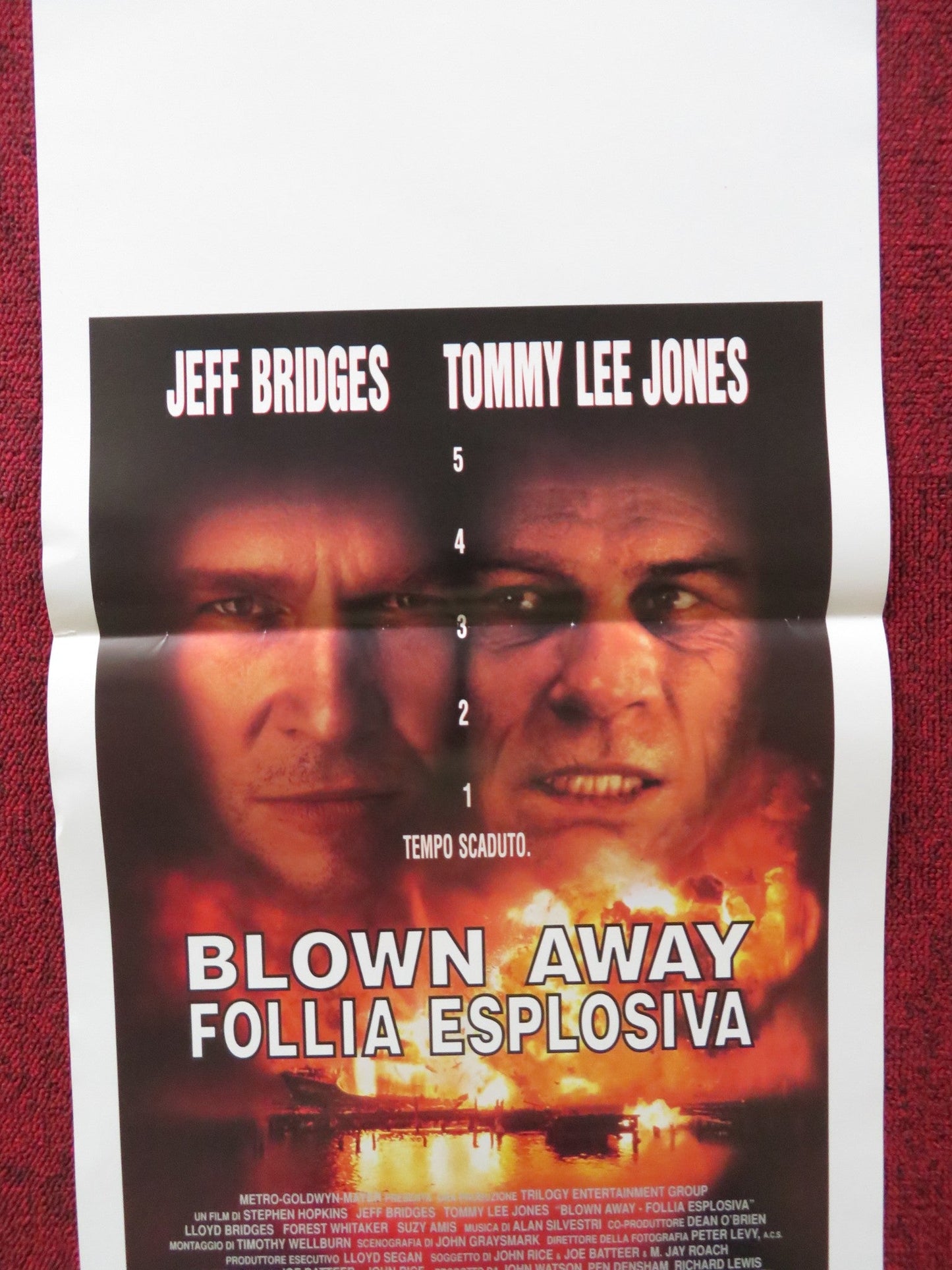 BLOWN AWAY ITALIAN LOCANDINA POSTER JEFF BRIDGES TOMMY LEE JONES 1994 Rendezvous Cinema Movie posters