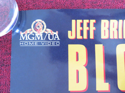 BLOWN AWAY VHS VIDEO POSTER ROLLED JEFF BRIDGES TOMMY LEE JONES 1994 Rendezvous Cinema Movie posters