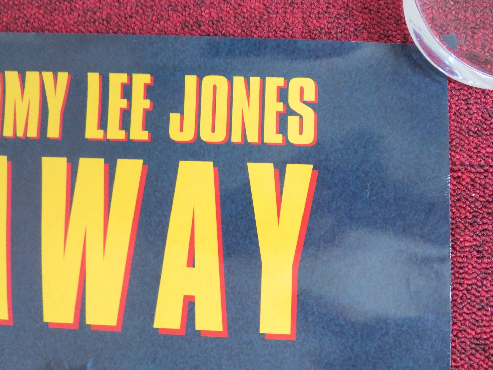 BLOWN AWAY VHS VIDEO POSTER ROLLED JEFF BRIDGES TOMMY LEE JONES 1994 Rendezvous Cinema Movie posters