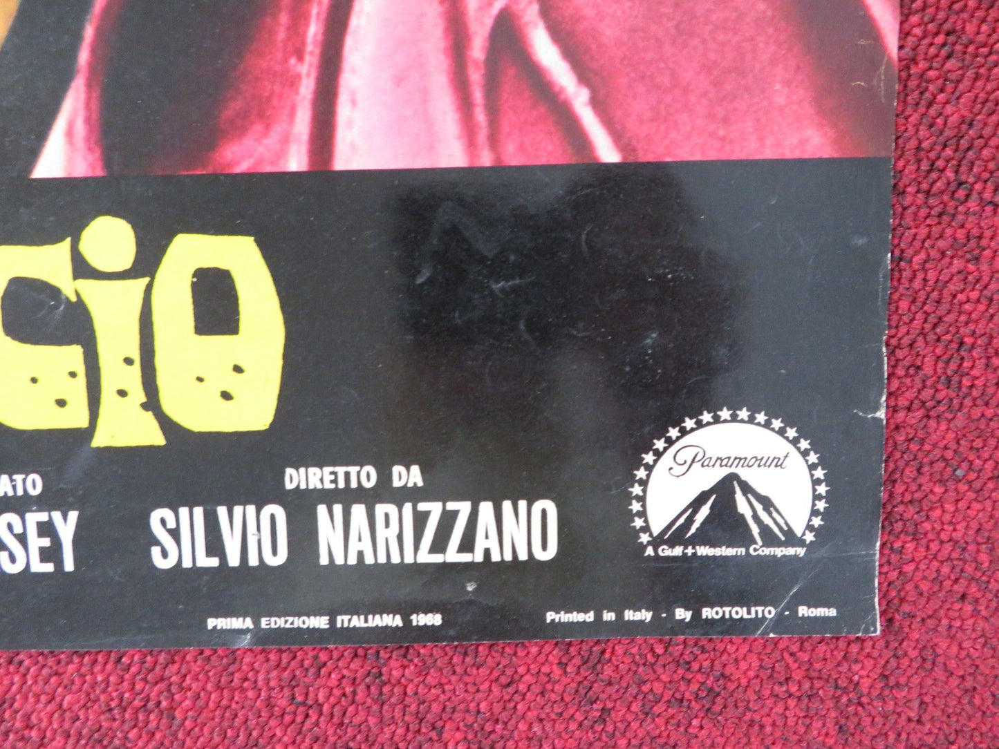 BLUE - A ITALIAN FOTOBUSTA POSTER TERENCE STAMP JOANNA PETTET 1968 Rendezvous Cinema Movie posters