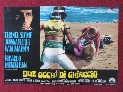 BLUE - C ITALIAN FOTOBUSTA POSTER TERENCE STAMP JOANNA PETTET 1968 Rendezvous Cinema Movie posters