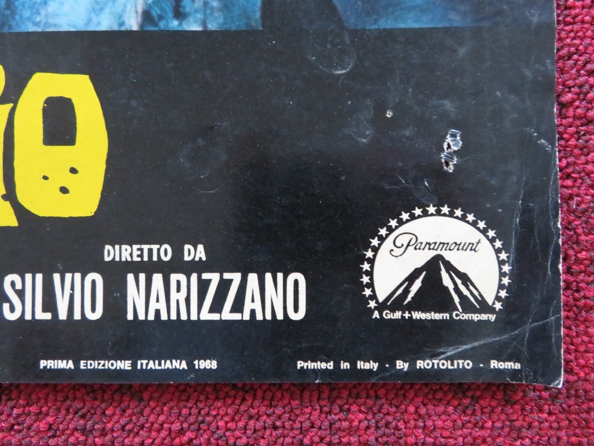 BLUE - C ITALIAN FOTOBUSTA POSTER TERENCE STAMP JOANNA PETTET 1968 Rendezvous Cinema Movie posters