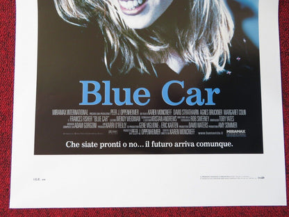BLUE CAR ITALIAN LOCANDINA (27.5"x13") POSTER DAVID STRATTHAIRN 2002 Movie posters