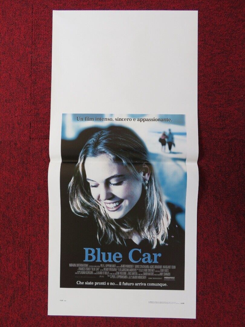 BLUE CAR ITALIAN LOCANDINA (27.5"x13") POSTER DAVID STRATTHAIRN 2002 Movie posters