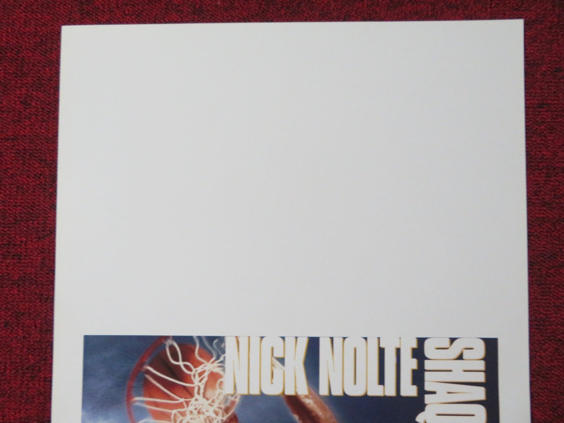 BLUE CHIPS ITALIAN LOCANDINA POSTER NICK NOLTE SHAQUILLE O'NEAL 1994 Rendezvous Cinema Movie posters