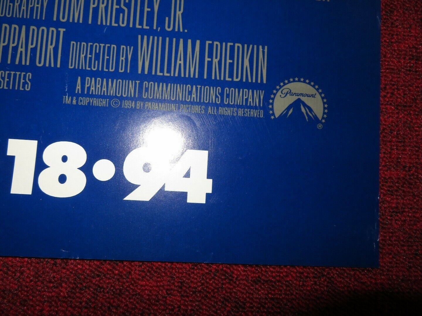 BLUE CHIPS US ONE SHEET ROLLED POSTER NICK NOLTE SHAQUILLE O'NEAL 1994 Movie posters