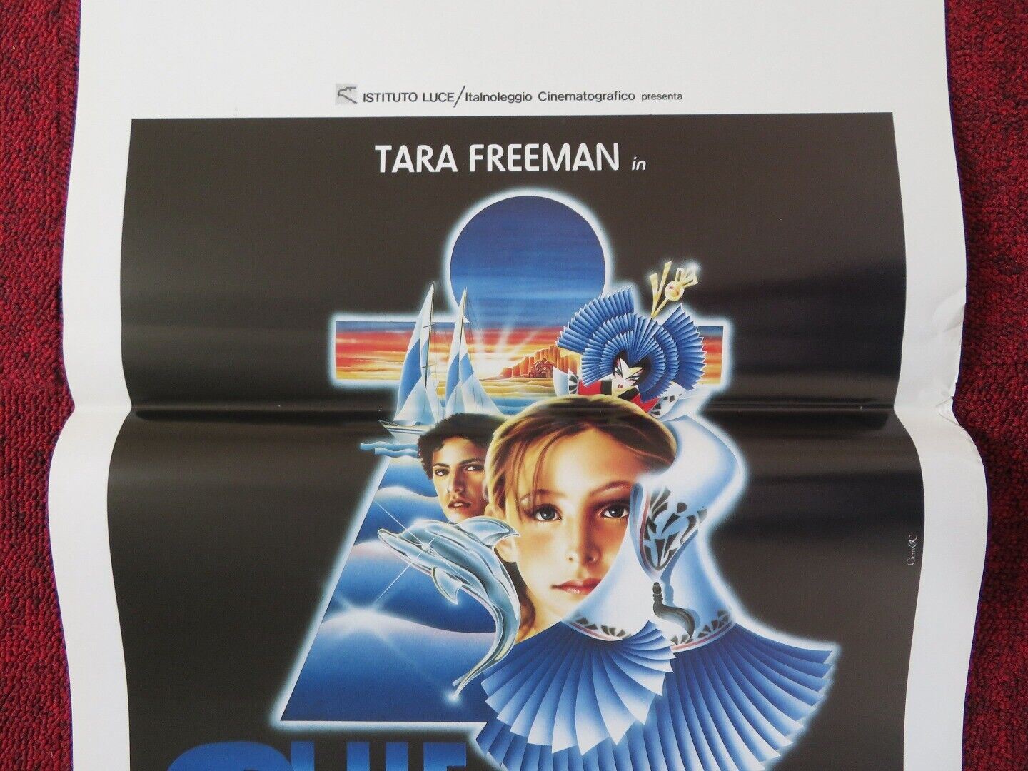 BLUE DOLPHIN - L'AVVENTURA CONTINUA ITALIAN LOCANDINA (27.5"x13") POSTER 1990 Movie posters