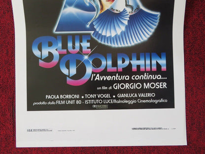 BLUE DOLPHIN - L'AVVENTURA CONTINUA ITALIAN LOCANDINA (27.5"x13") POSTER 1990 Movie posters
