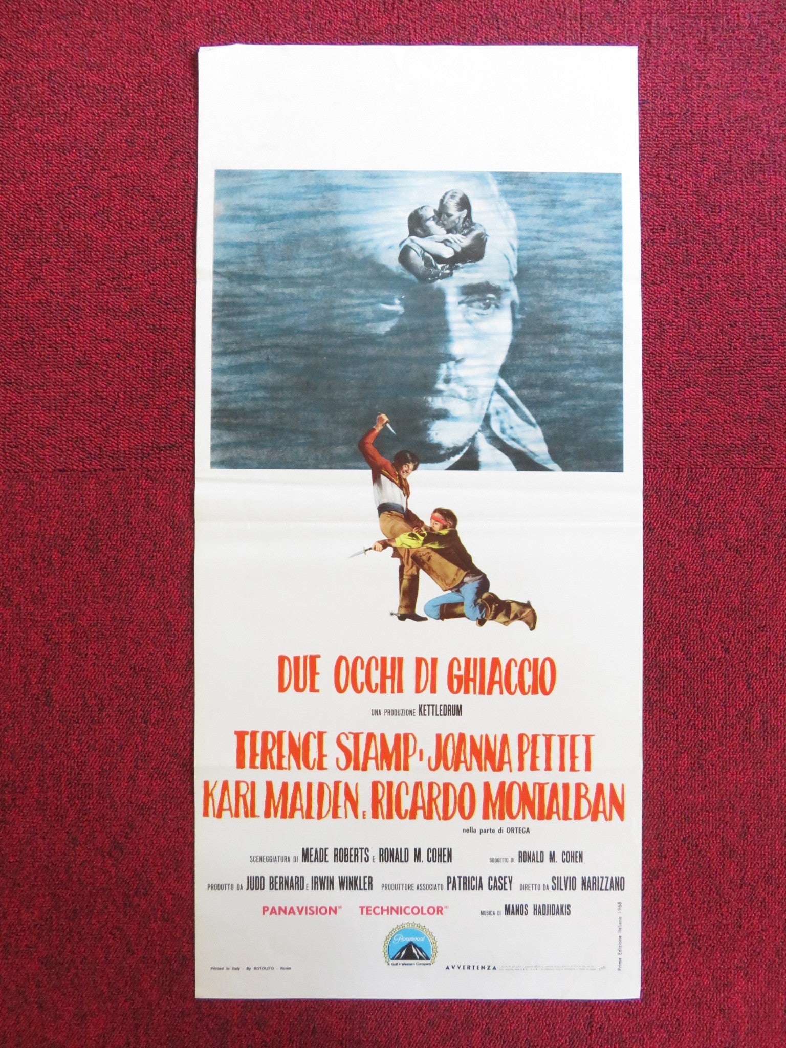 BLUE ITALIAN LOCANDINA POSTER TERENCE STAMP JOANNA PETTET 1968 Rendezvous Cinema Movie posters