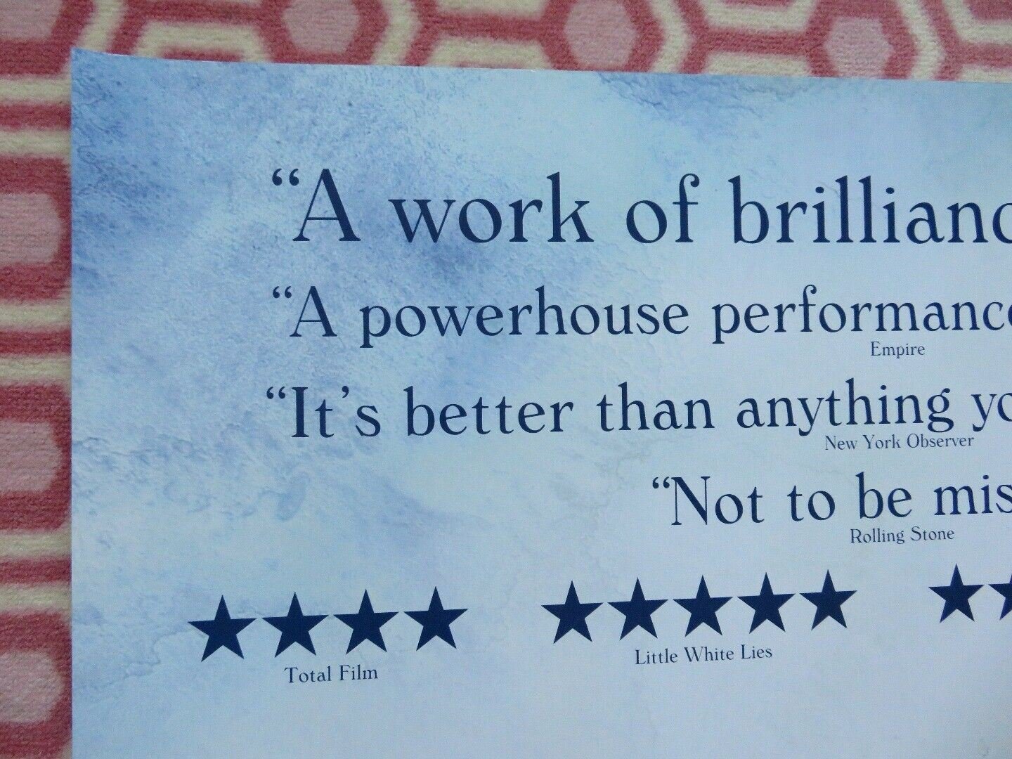 BLUE JASMINE QUAD (30"x 40") ROLLED POSTER WOODY ALLEN ALEC BALDWIN C.BLANCHETT - Rendezvous Cinema