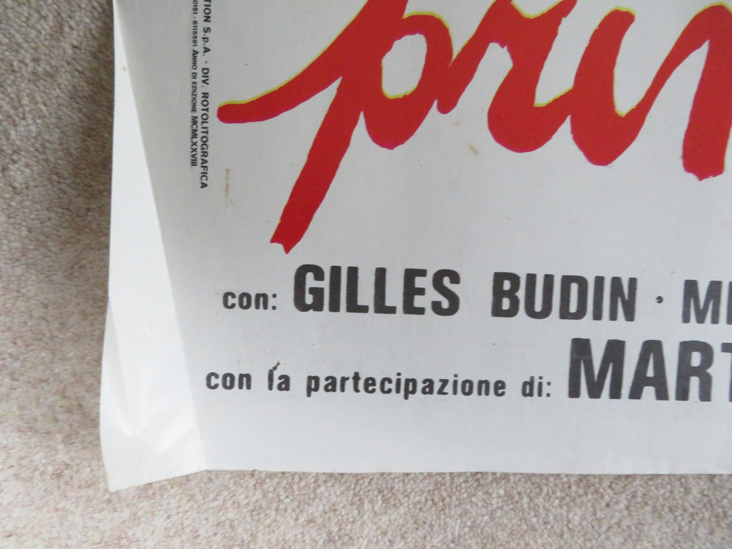 BLUE JEANS ITALIAN 2 FOGLIO POSTER GILLES BUDIN MICHEL GIBERT 1977 Rendezvous Cinema Movie posters