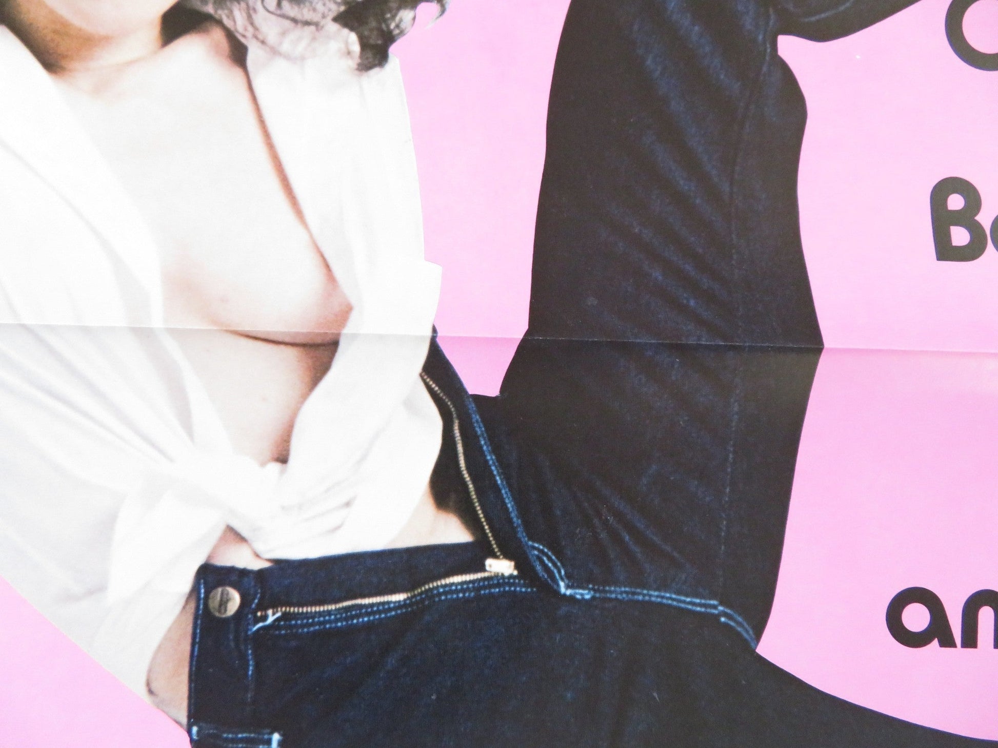 BLUE JEANS US TRI FOLDED ONE SHEET ROLLED POSTER BROOKE BENNET RON JEREMY 1982 Rendezvous Cinema Movie posters