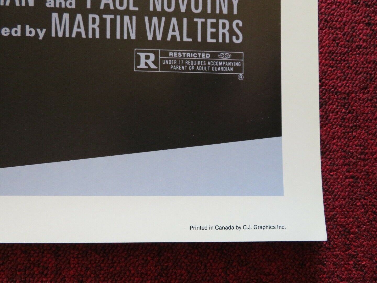 BLUE MONKEY US ONE SHEET ROLLED POSTER WILLIAM FRUET STEVE RAILSBACK 1987 Movie posters