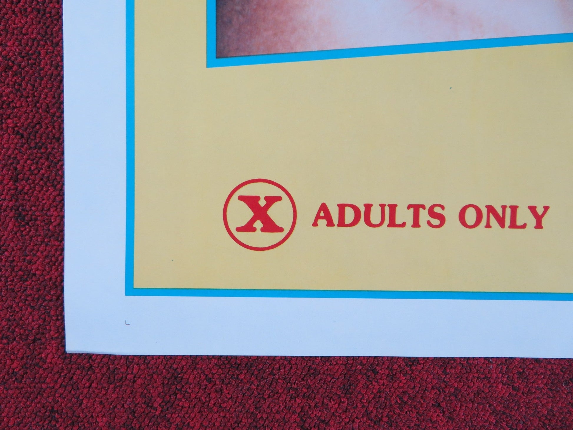 BLUE RIBBON BLUE US TRI FOLDED ONE SHEET ROLLED POSTER SEKA VERONICA HART 1985 Rendezvous Cinema Movie posters