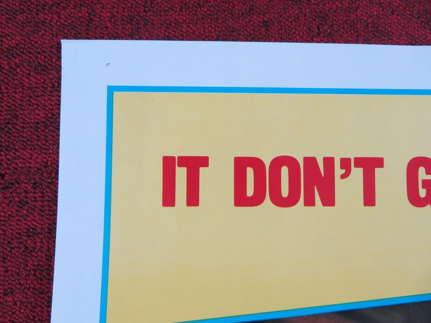 BLUE RIBBON BLUE US TRI FOLDED ONE SHEET ROLLED POSTER SEKA VERONICA HART 1985 Rendezvous Cinema Movie posters