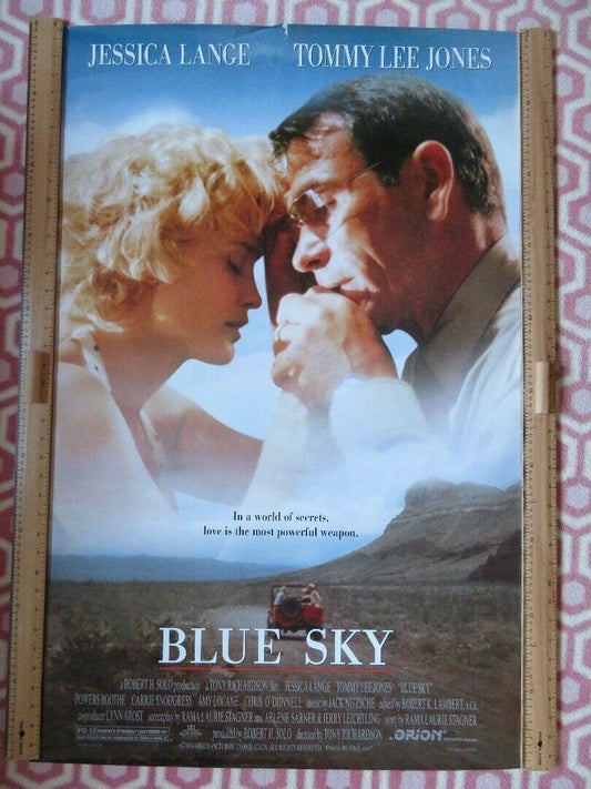 BLUE SKY US ONE SHEET ROLLED POSTER JESSICA LANGE TOMMY LEE JONES '94 Movie posters