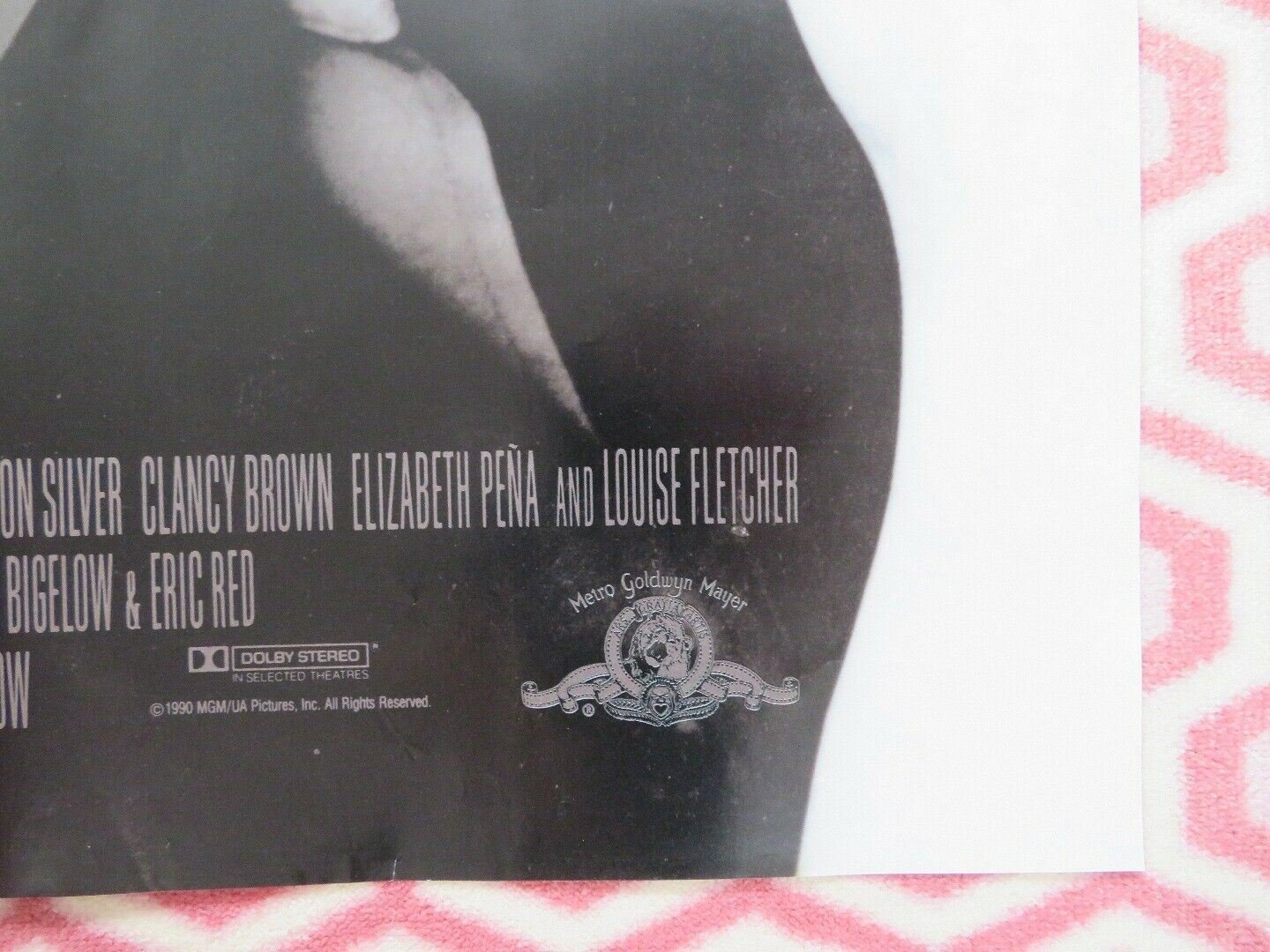 BLUE STEEL FOLDED US ONE SHEET POSTER JAMIE LEE CURTIS RON SILVER 1990 Movie posters