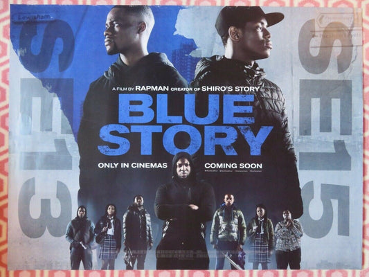 BLUE STORY QUAD (30"x 40") ROLLED POSTER RAPMAN KHALI BEST JO MARTIN 2019 - Rendezvous Cinema