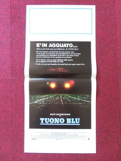 BLUE THUNDER ITALIAN LOCANDINA POSTER ROY SCHEIDER WARREN OATES 1983 Rendezvous Cinema Movie posters